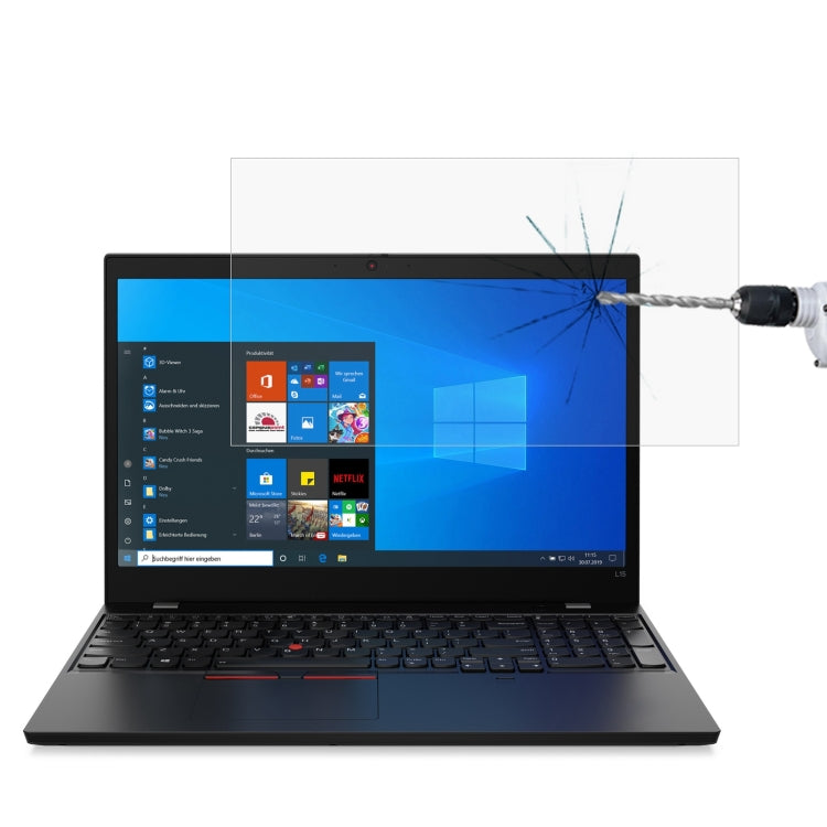 Laptop Screen HD Tempered Glass Protective Film, For ThinkPad E15 15.6 inch, For ThinkPad E590 15.6 inch, For ThinkPad E595 15.6 inch, For ThinkPad L15 15.6 inch, For ThinkPad L590 15.6 inch, For ThinkPad P15s 15.6 inch, For ThinkPad P15v 15.6 inch...