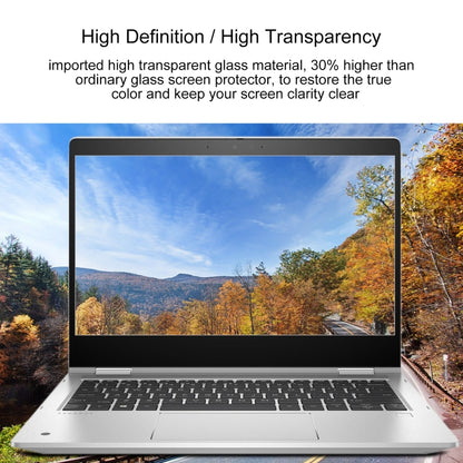 Laptop Screen HD Tempered Glass Protective Film, For HP Elite Dragonfly 13.3 inch, For HP ENVY 13 13.3 inch, For HP ENVY 13 Wood 13.3 inch, For HP ProBook x360 435 G7 13.3 inch, For HP ProBook430 G7 13.3 inch, For HP Probook635 Areao G7 13.3 inch...