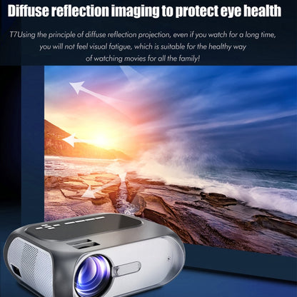 T7 1920x1080P 200 ANSI Portable Home Theater LED HD Digital Projector,, Basic Version,US Plug, Same Screen Version,US Plug