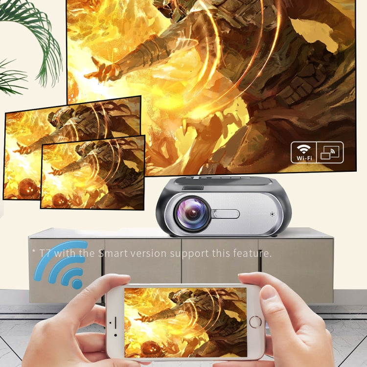 T7 1920x1080P 200 ANSI Portable Home Theater LED HD Digital Projector, Basic Version,, Basic Version, UK Plug, Basic Version, AU Plug
