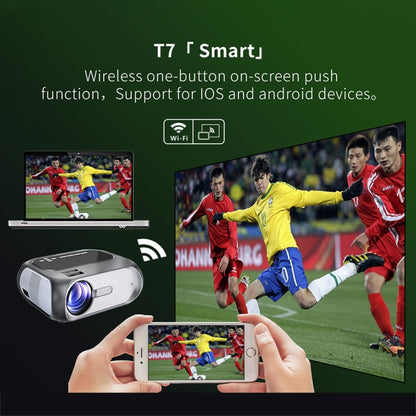 T7 1920x1080P 200 ANSI Portable Home Theater LED HD Digital Projector, Basic Version,, Basic Version, UK Plug, Basic Version, AU Plug