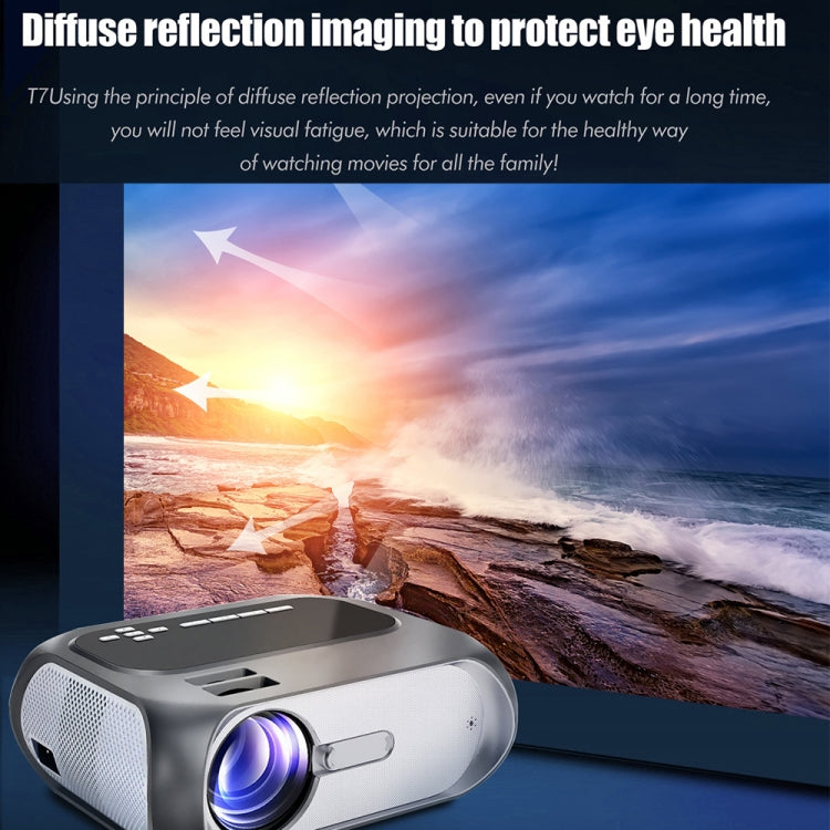 T7 1920x1080P 200 ANSI Portable Home Theater LED HD Digital Projector, Basic Version,, Basic Version, UK Plug, Basic Version, AU Plug