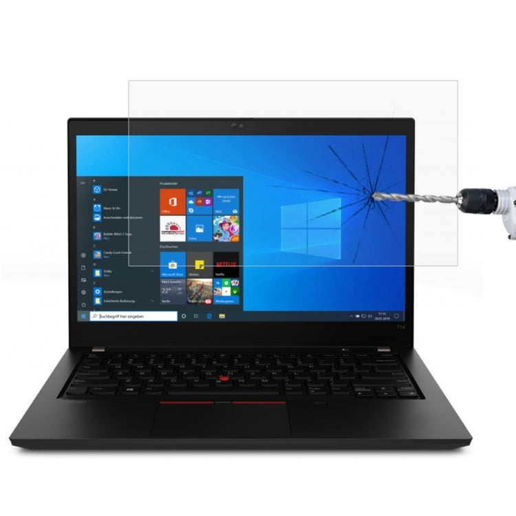 Laptop Screen HD Tempered Glass Protective Film For ThinkPad E14 14 inch 2022, For ThinkPad E14 14 inch 2022, For ThinkPad E14 Slim 14 inch, For ThinkPad E495 14 inch, For ThinkPad L14 14 inch, For ThinkPad L490 14 inch, For ThinkPad P14s 14 inch      ...