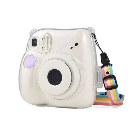 Protective Crystal Case with Strap, For FUJIFILM Instax mini 40, For FUJIFILM Instax mini 7+