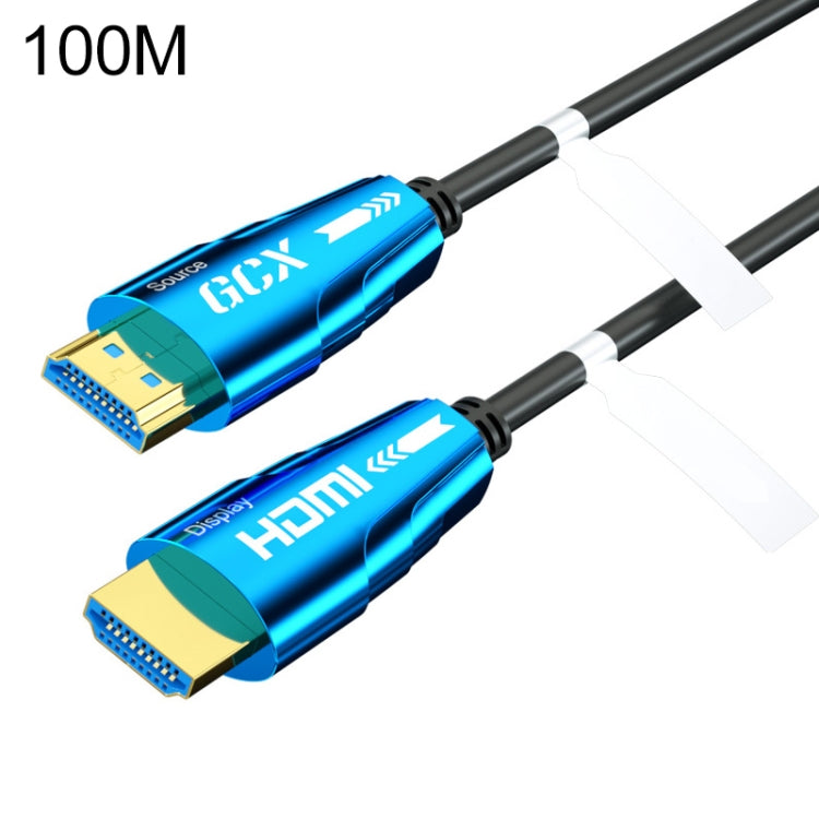 HDMI 2.0 Male to HDMI 2.0 Male 4K HD Active Optical Cable, 1.8m(Blue), 3m(Blue), 5m(Blue), 10m(Blue), 15m(Blue), 20m(Blue), 30m(Blue), 50m(Blue), 100m(Blue)