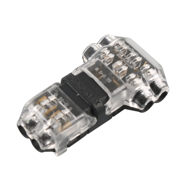 A6537 30 in 1 Car T-type + H-typeTransparent Stripping-free Terminal Block, 30 in 1