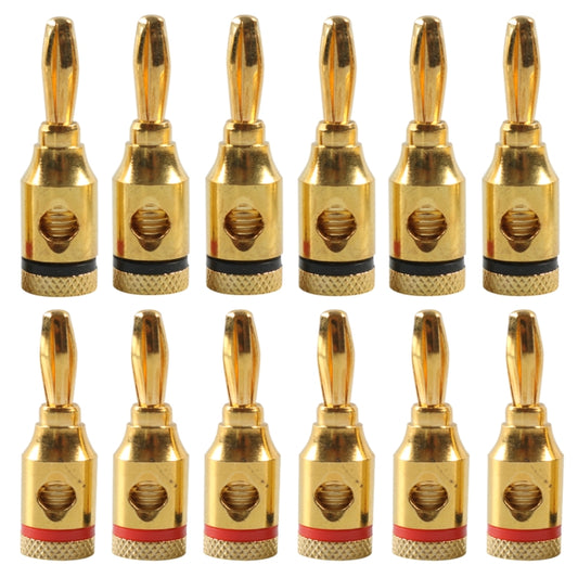 Car Gold-plated Red and Black 4mm Banana Head Audio Plug, A6520 12 in 1, A6521 24 in 1, A6522 32 in 1