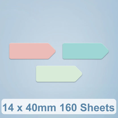 Thermal Printing Label Paper For NiiMbot D101 / D11, 14 x 40mm 160 Sheets Animals, 14 x 40mm 160 Sheets Cute Animals, 14 x 40mm 160 Sheets Cute Baby, 14 x 40mm 160 Sheets Arrow Direction