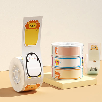 Thermal Printing Label Paper For NiiMbot D101 / D11, 14 x 40mm 160 Sheets Animals, 14 x 40mm 160 Sheets Cute Animals, 14 x 40mm 160 Sheets Cute Baby, 14 x 40mm 160 Sheets Arrow Direction