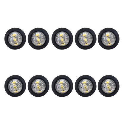 10 in 1 Truck Trailer LED Round Side Marker Lamp, A5010 Red Light, A5011 Amber Light, A5012 White Light, A5013 Red + Amber Light