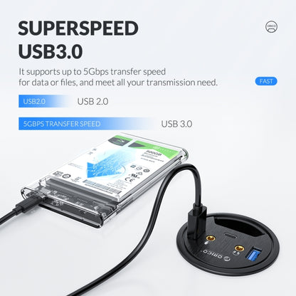 ORICO DESK-4U-BK 4 USB3.0 Port Multifunction Desktop Hub