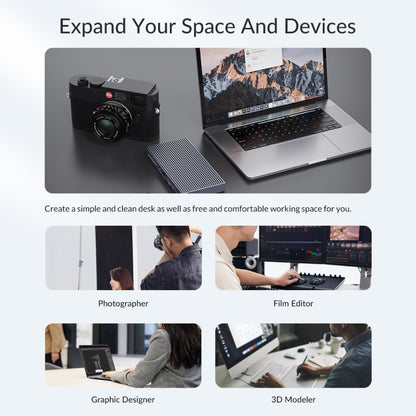 ORICO TB3-S2 Thunderbolt 3 M.2 Dual-bay Docking Station, TB3-S2
