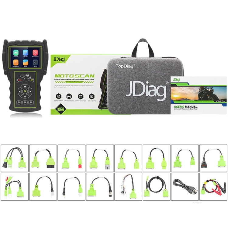 JDiag M100 PRO Intelligent Motorcycle Electronic Fuel Injection System Diagnostic Instrument, Fully Equipped Version, JDiag M100 PRO