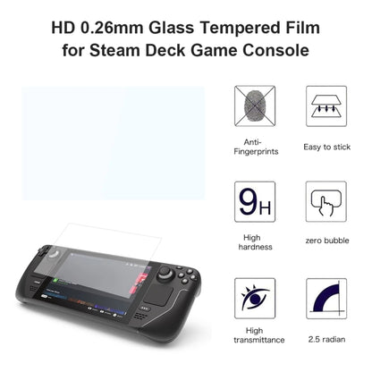 50 PCS 0.26mm 9H 2.5D Tempered Glass Film, For Deck Game Console (50 PCS)