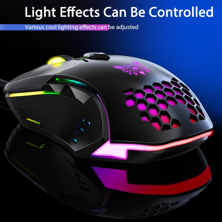 ONIKUMA CW902 RGB Lighting Wired Mouse, CW902 Wired Mouse(Black)