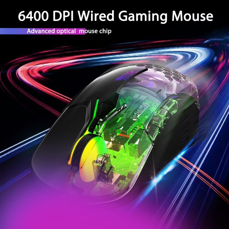 ONIKUMA CW902 RGB Lighting Wired Mouse, CW902 Wired Mouse(Black)