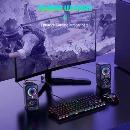ONIKUMA L6 RGB Lighting Computer Audio with Bluetooth Function, L6