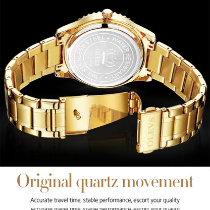 OLEVS 5565 Men Fashion Waterproof Stainless Steel Strap Diamond Quartz Watch