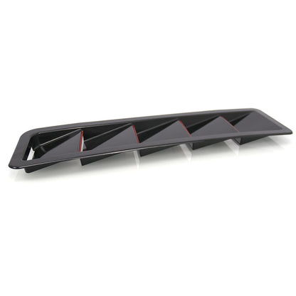 2 in 1 Car Air Intake Scoop Bonnet Hood Vent Louver Cooling Panel Trim Set, SSW007A-BK-R Black, SSW007A-C-R Carbon Fiber