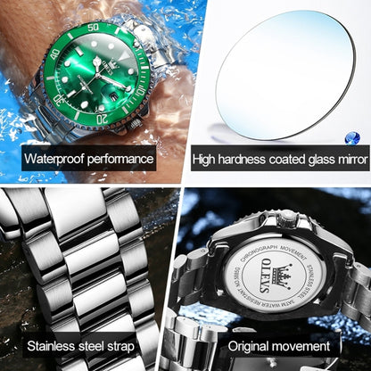 OLEVS 5885 Men Fashion Waterproof Luminous Quartz Watch, EDA00268001C, EDA00268001D, EDA00268001E, EDA00268001A, EDA00268001B