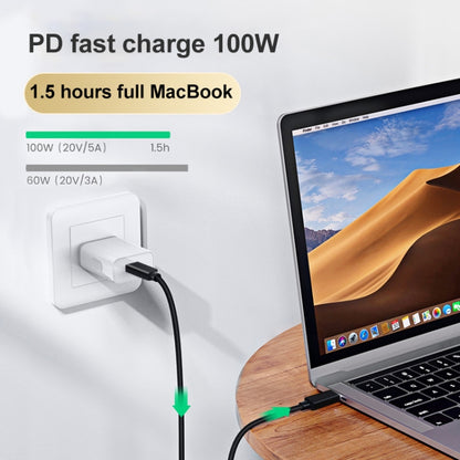 PD 100W USB-C / Type-C to USB-C / Type-C Thunderbolt 4 Full-function Data Cable, 0.5m, 1m, 1.5m, 2m