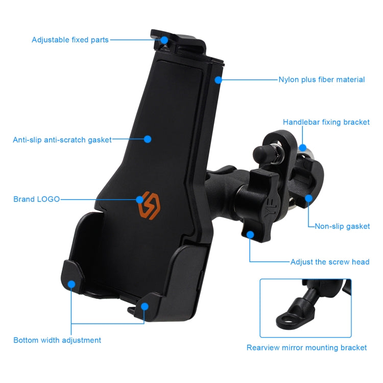 CS-1287A1 Motorcycle Bike Triangle Fixed Mobile Phone Holder, CS-1287A1