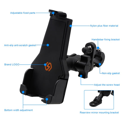 CS-1287A1 Motorcycle Bike Triangle Fixed Mobile Phone Holder, CS-1287A1