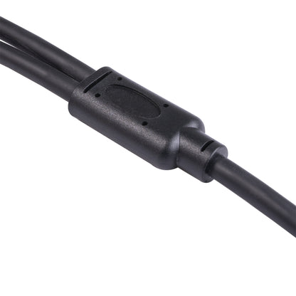 TC194BUXK107YR-30 3.5mm Male to Dual Canon Female Audio Cable, 3.5mm Male to Dual Canon Female