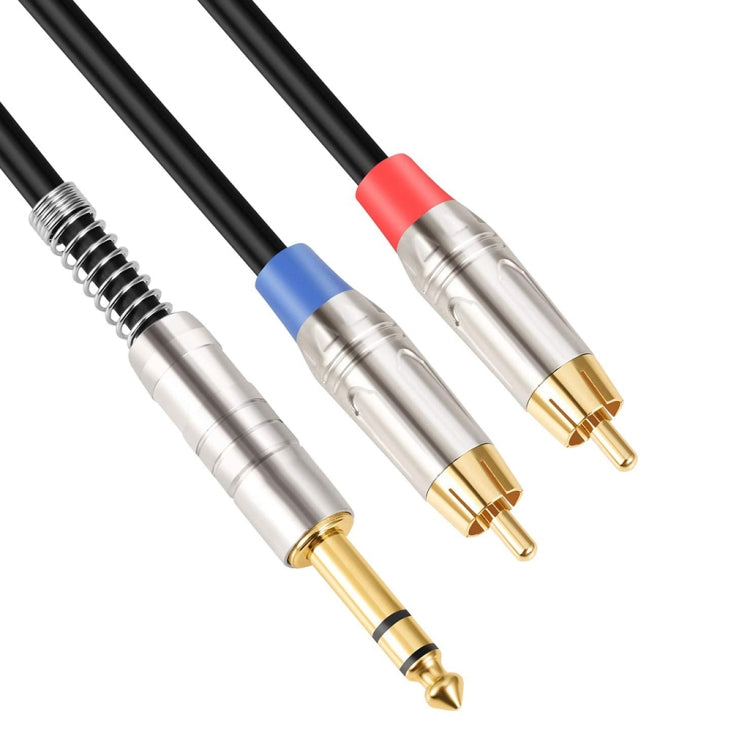 6.35mm Male to Dual RCA Male Audio Cable, 1.8m, 3m