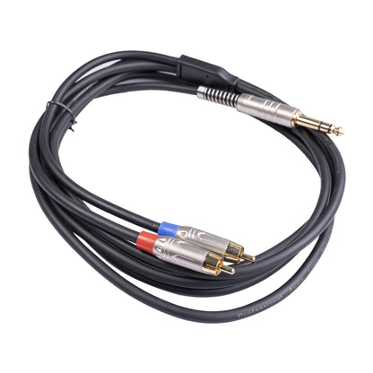 6.35mm Male to Dual RCA Male Audio Cable, 1.8m, 3m