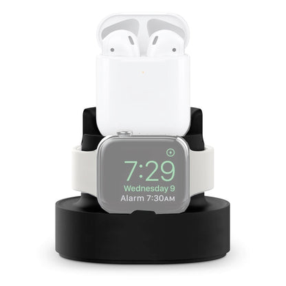 A001 3 In 1 Silicone Charging Holder for iPhone / iWatch / AirPods