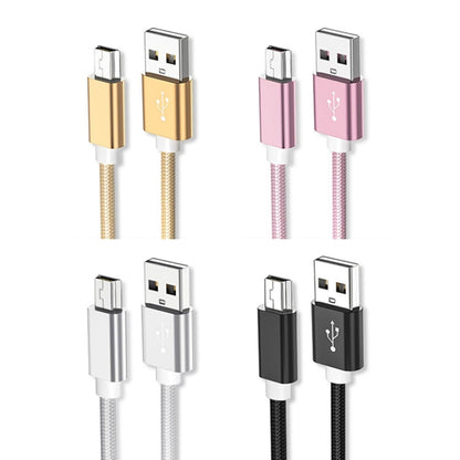 5 PCS Mini USB to USB A Woven Data / Charge Cable for MP3, Camera, Car DVR, 0.25m, 1m, 1.5m, 2m, 3m