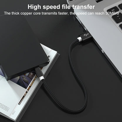 5 PCS Mini USB to USB A Woven Data / Charge Cable for MP3, Camera, Car DVR, 0.25m, 1m, 1.5m, 2m, 3m
