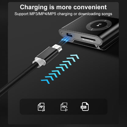 5 PCS Mini USB to USB A Woven Data / Charge Cable for MP3, Camera, Car DVR, 0.25m, 1m, 1.5m, 2m, 3m