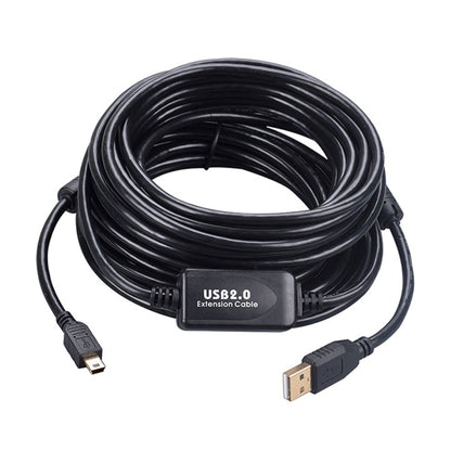 Mini 5 Pin to USB 2.0 Camera Extension Data Cable, 10m, 12m, 15m, 20m