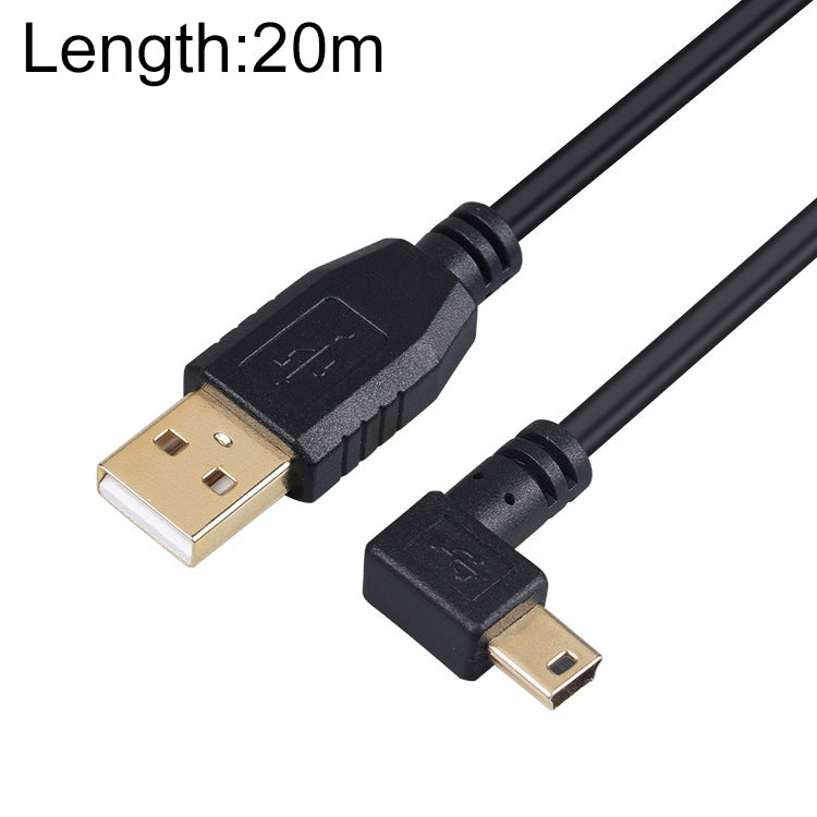 Elbow Mini 5 Pin to USB 2.0 Camera Extension Data Cable, 2m, 3m, 10m, 15m, 20m