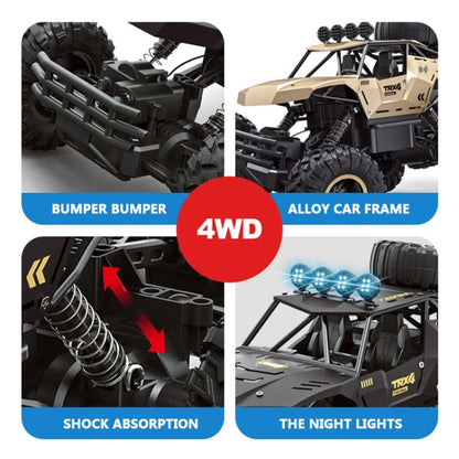 4WD Oversized Alloy Six Wheel Vehicle RC Car, (Gold)