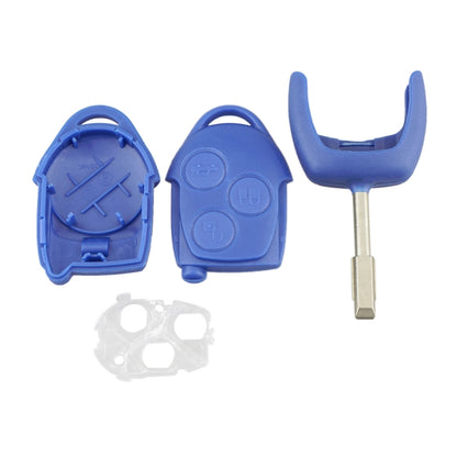 Straight Car Key Shell Round Embryo Metal Embryo Length 35mm for Ford Transit 3-button, A17, A153