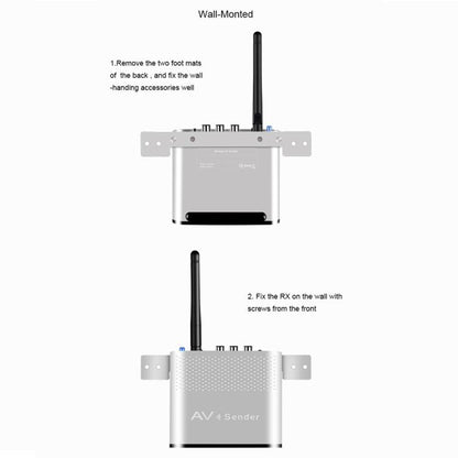 Measy AV530-2 5.8GHz Wireless Audio / Video Transmitter + 2 Receiver, Transmission Distance: 300m,, Black EU Plug, Black AU Plug, Black UK Plug, Silver UK Plug, Silver AU Plug, Silver EU Plug