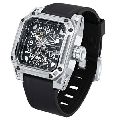 NORTH EDGE Space X Hollow Through The Bottom Automatic Mechanical Luminous Watch For Men, NORTH EDGE Space X Mechanical Watch