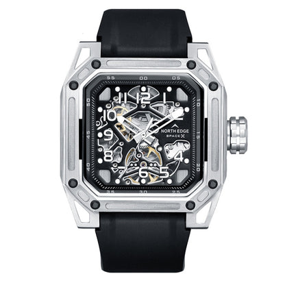 NORTH EDGE Space X Hollow Through The Bottom Automatic Mechanical Luminous Watch For Men, NORTH EDGE Space X Mechanical Watch