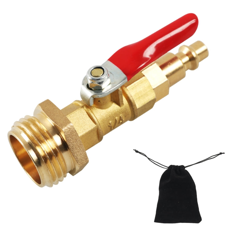 RV Male 1/4 Drain Fitting Adapter with Storage Bag, A6861