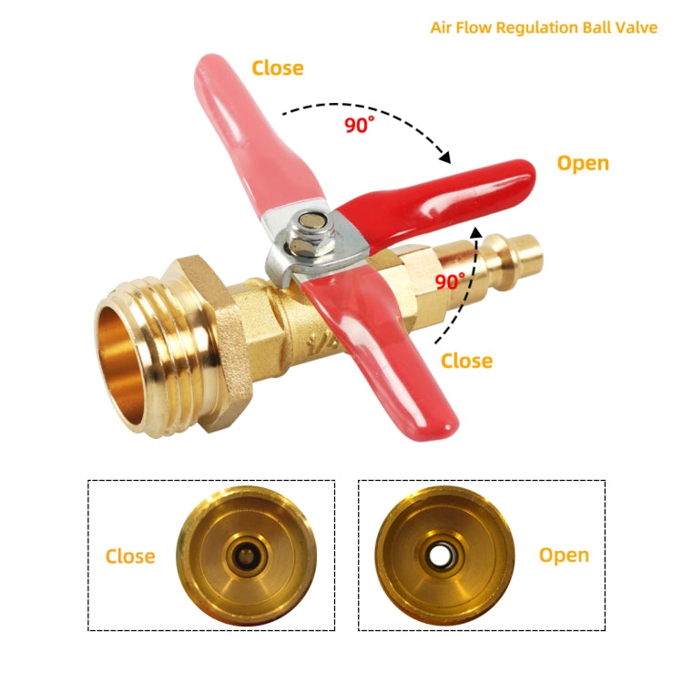 RV Male 1/4 Drain Fitting Adapter with Storage Bag, A6861