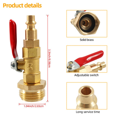 RV Male 1/4 Drain Fitting Adapter with Storage Bag, A6861