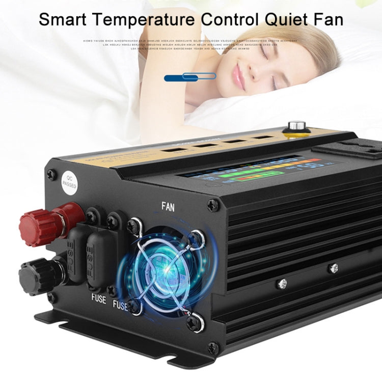 8896 1600W Car Smart Multi-functional Digital Display Inverter, 12V, 24V