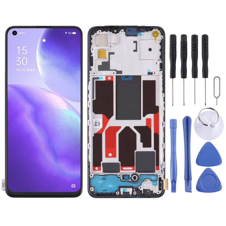 Original LCD Screen and Digitizer Full Assembly with Frame, For OPPO Realme GT Neo2, For vivo Y31S, For OPPO Reno4 Lite/F17 Pro, For OPPO Reno5 4G/Reno5 K, For OPPO Reno5 5G/Find X3 Lite, For OPPO Realme 7 5G, For OPPO A96 China