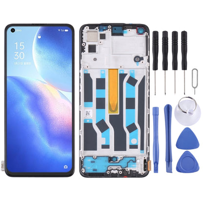 Original LCD Screen and Digitizer Full Assembly with Frame, For OPPO Realme GT Neo2, For vivo Y31S, For OPPO Reno4 Lite/F17 Pro, For OPPO Reno5 4G/Reno5 K, For OPPO Reno5 5G/Find X3 Lite, For OPPO Realme 7 5G, For OPPO A96 China