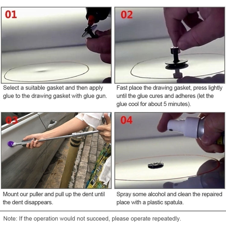 37 in 1 12V Car Cigarette Lighter Plug Paintless Dent Puller, 37 in 1