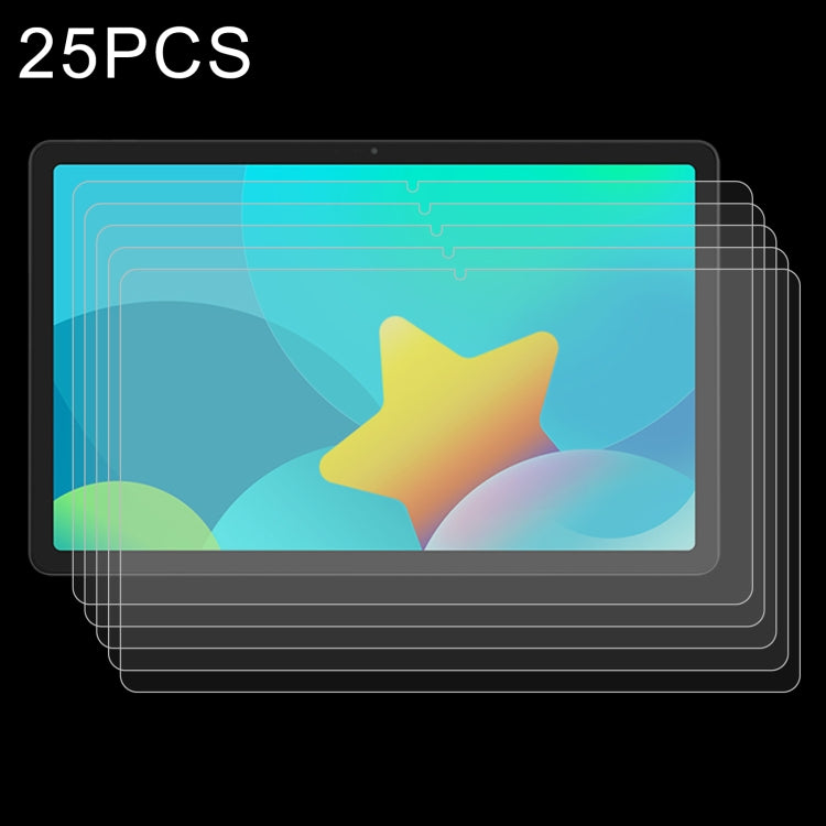 25 PCS 9H 2.5D Explosion-proof Tempered Tablet Glass Film For TCL Tab 10s / Enjoy 2 / T10 / T10S / Honor X8 / Honor 8 Lite / Lenovo K10C X6E6F / Teclast P30T, For TCL Tab 10s / Enjoy 2 / T10 / T10S / Honor X8 / Honor 8 Lite (25 PCS)
