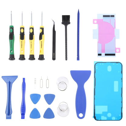 JIAFA JF-8182 21 in 1 Battery Adhesive + LCD Frame Waterproof Adhesive + Repair Tool Set, For iPhone 11, For iPhone 11 Pro, For iPhone 11 Pro Max, For iPhone 12, For iPhone 12 mini, For iPhone 12 Pro, For iPhone 12 Pro Max, For iPhone 13